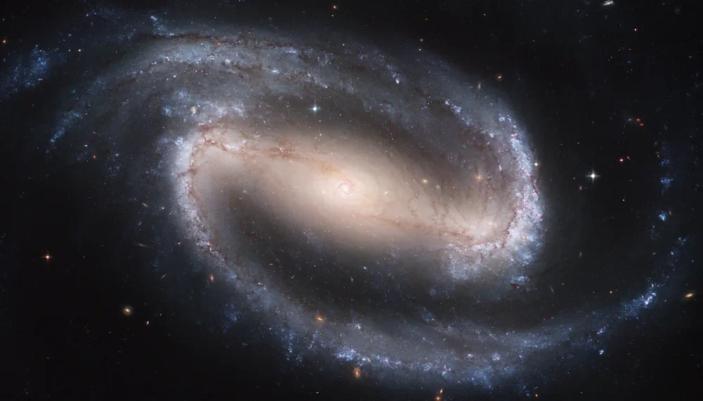 NASA Hubble Çubuklu Sarmal Galaksi Kanvas Tablo