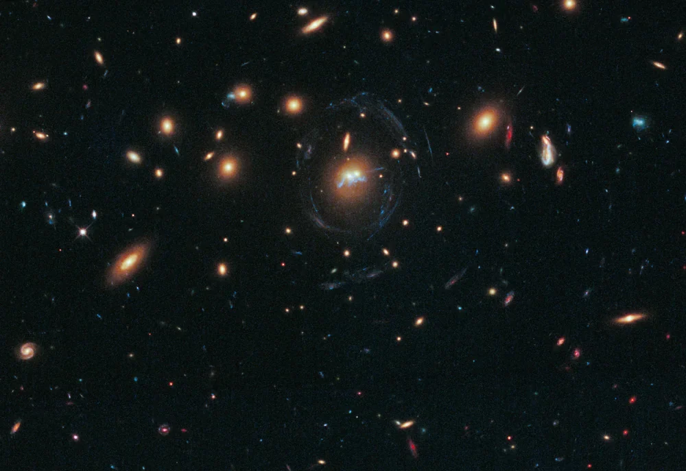 NASA Hubble Galaksiler Arası Yıldız Köprüsü Kanvas Tablo