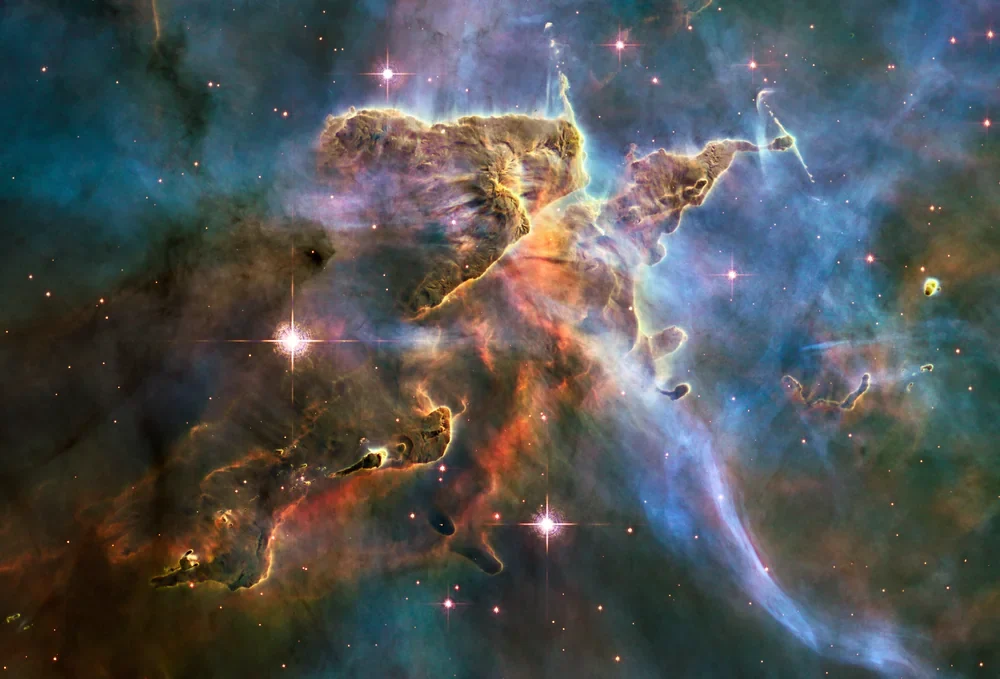 NASA Hubble Karina Bulutsusu Manzarası Kanvas Tablo