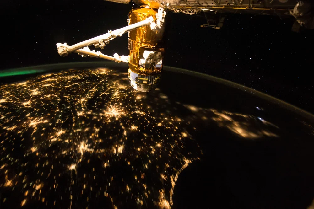 NASA ISS Uzay İstasyonundan Dünya Kanvas Tablo
