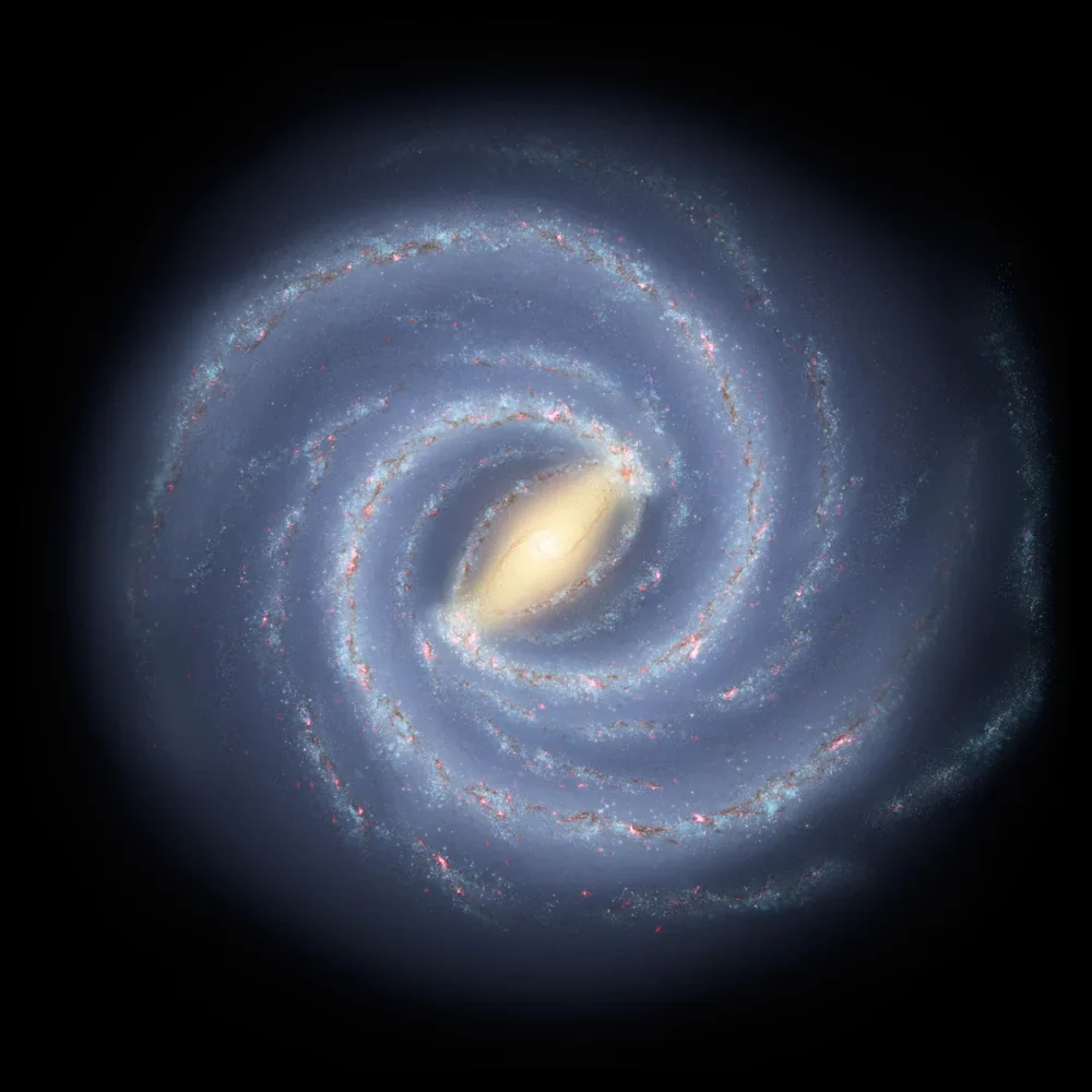NASA Samanyolu Galaksisi Çizimi Kanvas Tablo