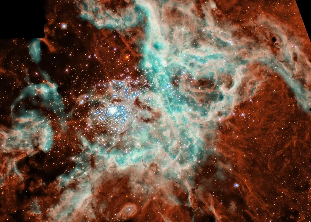 NASA Spitzer Doradus Bulutsusu Kanvas Tablo
