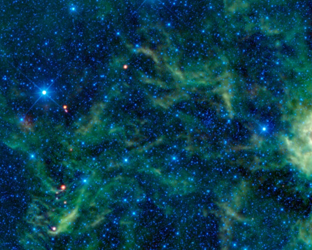NASA Spitzer Kızılötesinde Yıldız Kümesi Kanvas Tablo