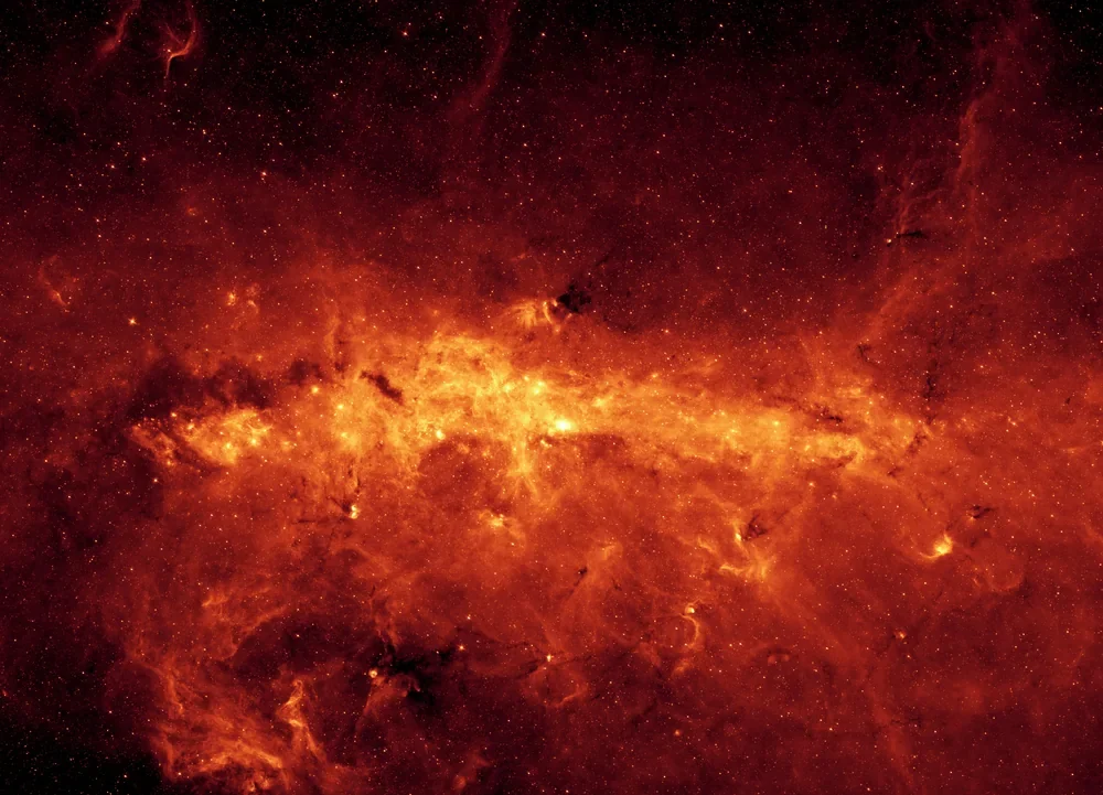 NASA Spitzer Samanyolu Merkezi Kanvas Tablo