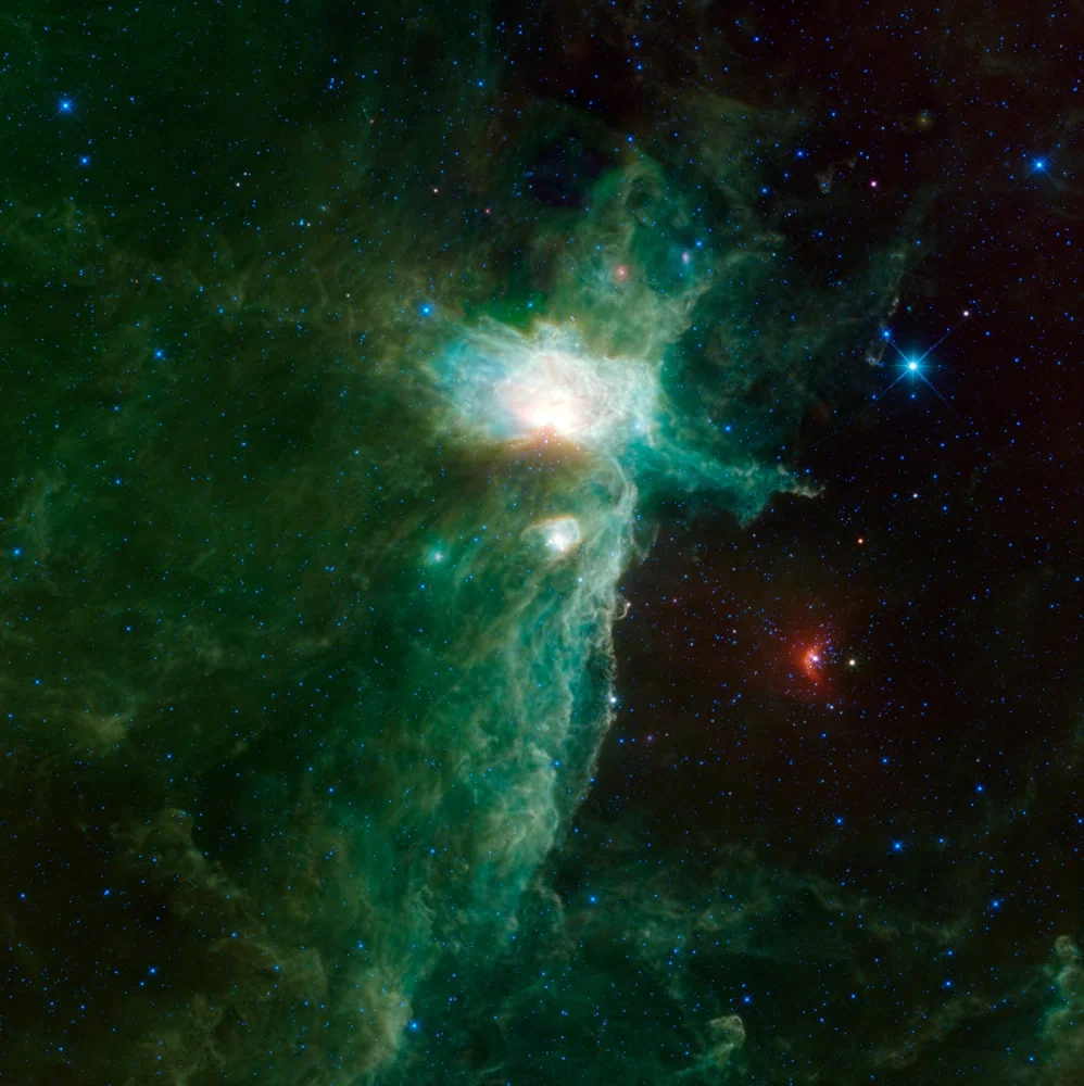 NASA WISE Alev Bulutsusu Kanvas Tablo