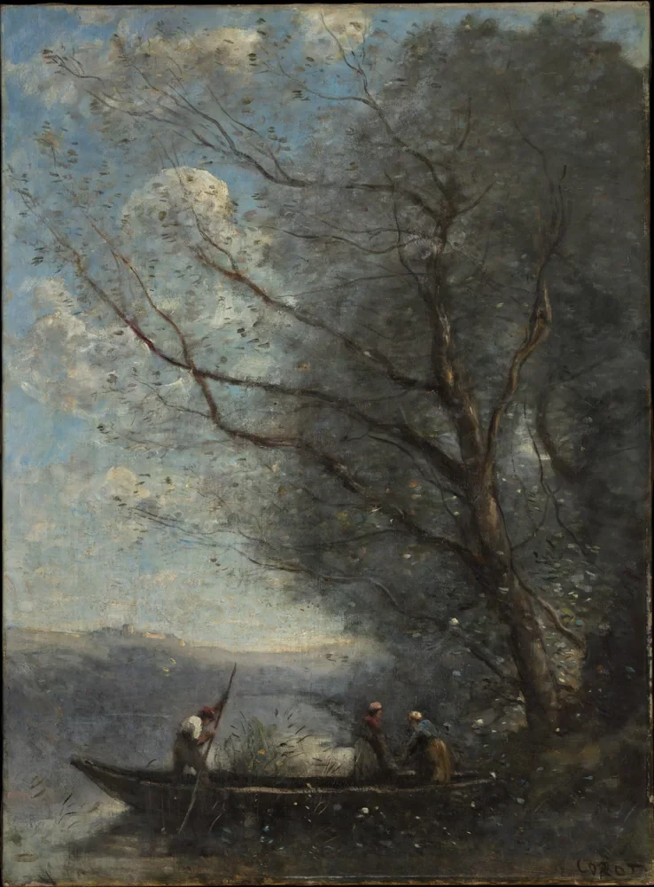Camille Corot Kayıkçı Kanvas Tablo