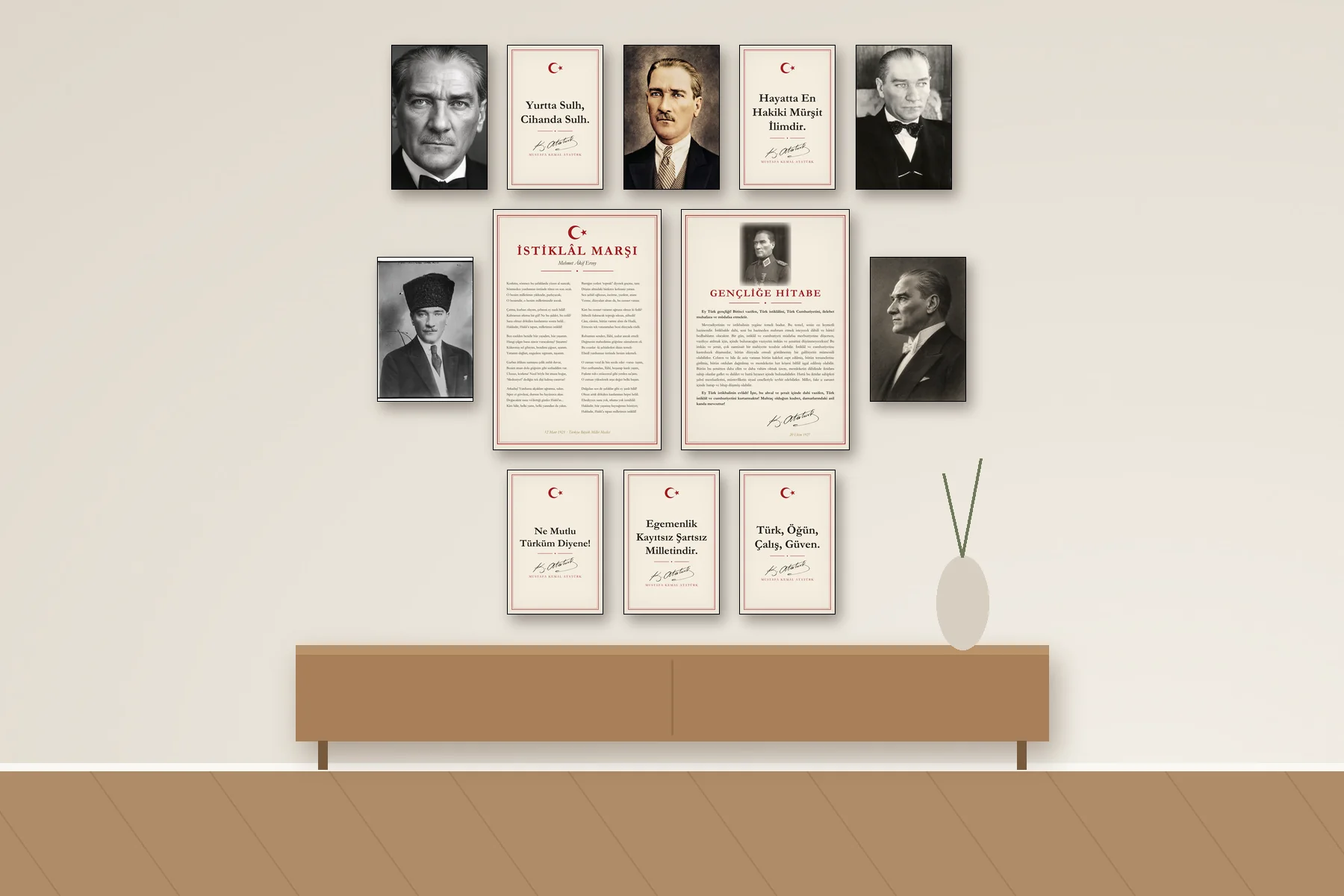 Atatürk Köşesi 12'li Set