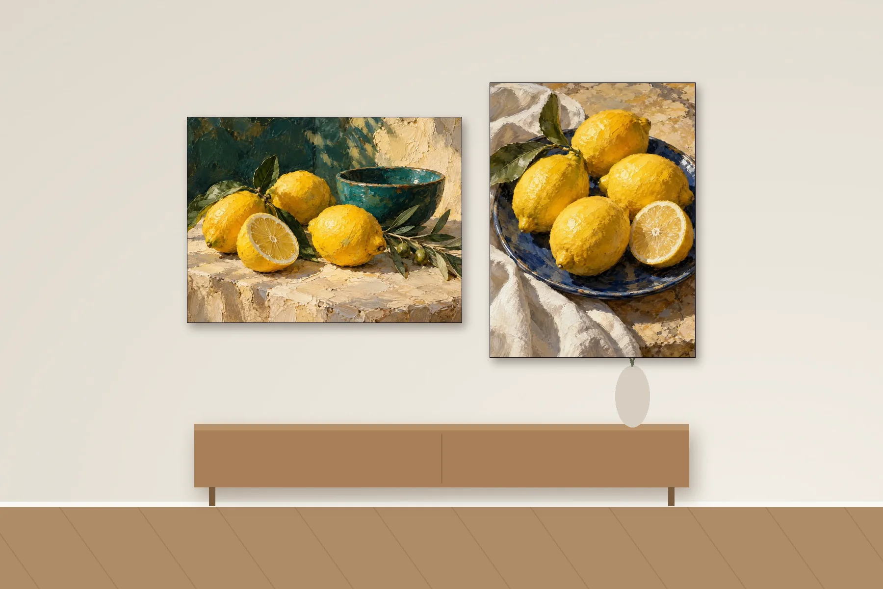 Limonlu Mutfak 2'li Set
