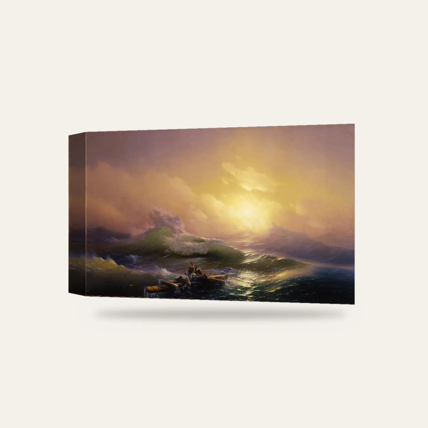 Ayvazovski Dokuzuncu Dalga Kanvas Tablo — 3 boyutlu görünüm