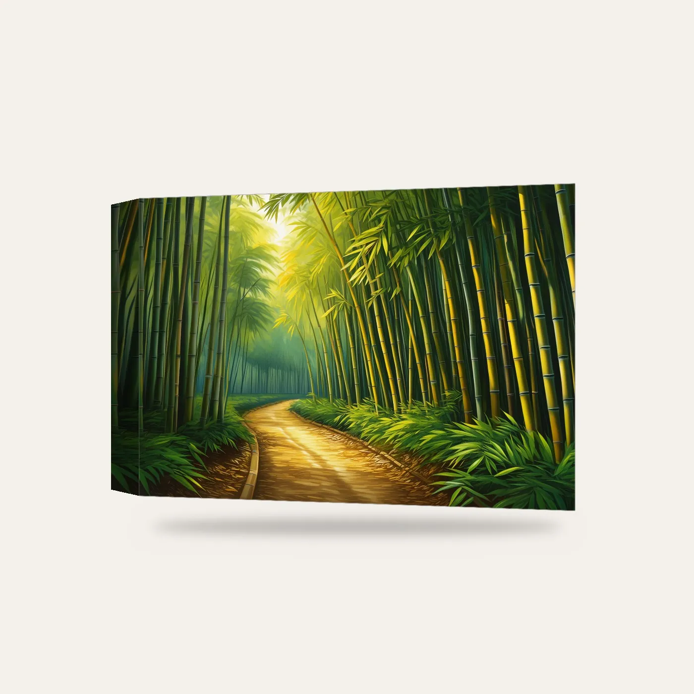 Bambu Ormanı Kanvas Tablo — 3 boyutlu görünüm