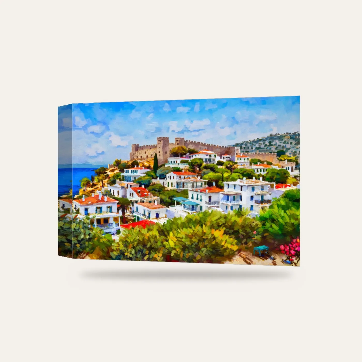 Bodrum Kalesi VI Kanvas Tablo — 3 boyutlu görünüm