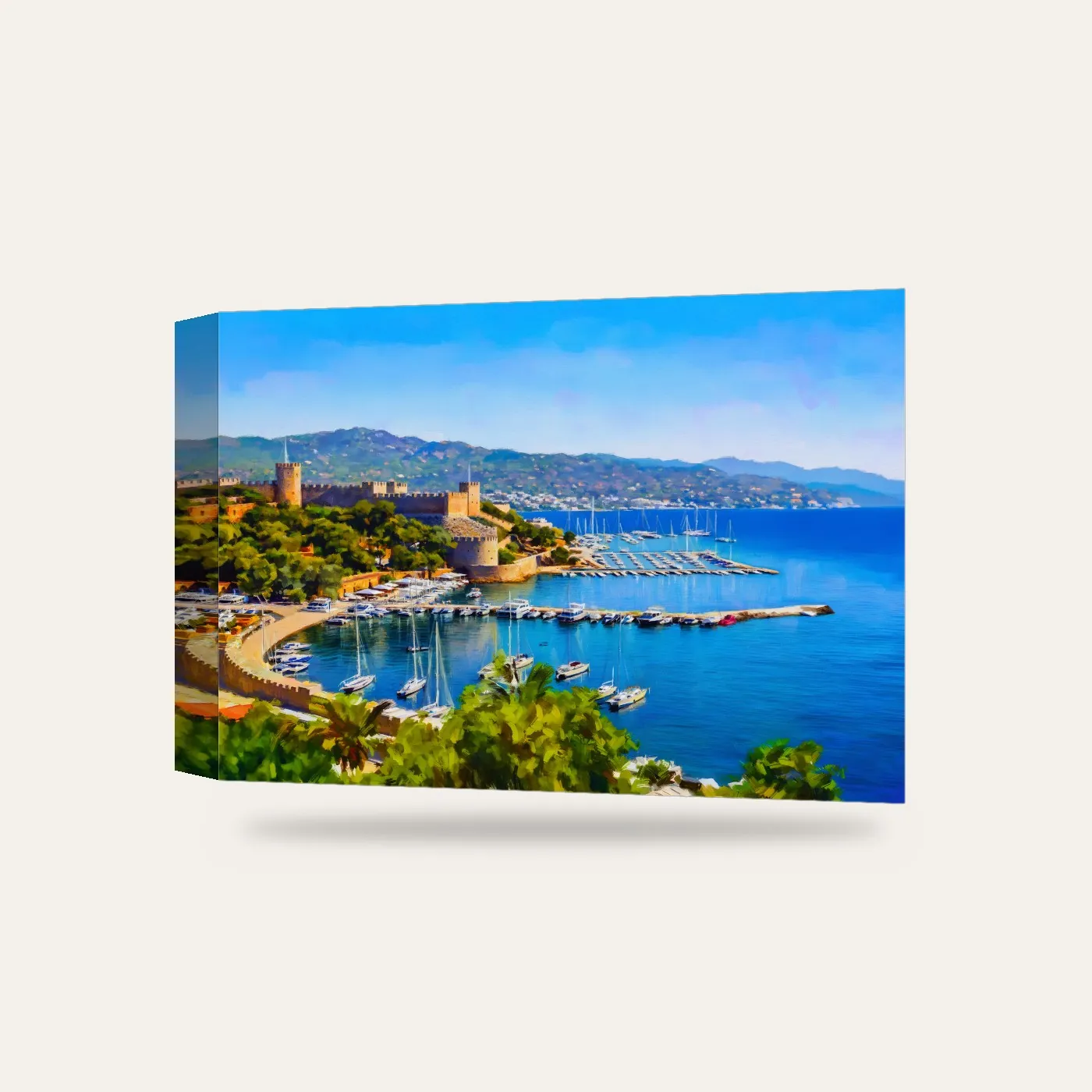 Bodrum Kalesi Kanvas Tablo — 3 boyutlu görünüm