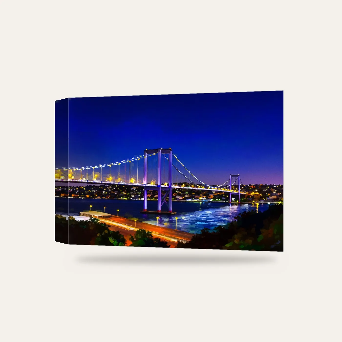 Boğaz Köprüsü Kanvas Tablo — 3 boyutlu görünüm
