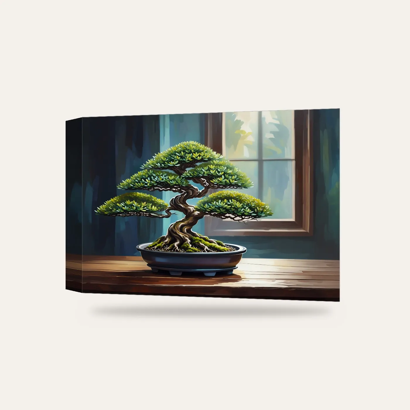 Bonsai Kanvas Tablo — 3 boyutlu görünüm
