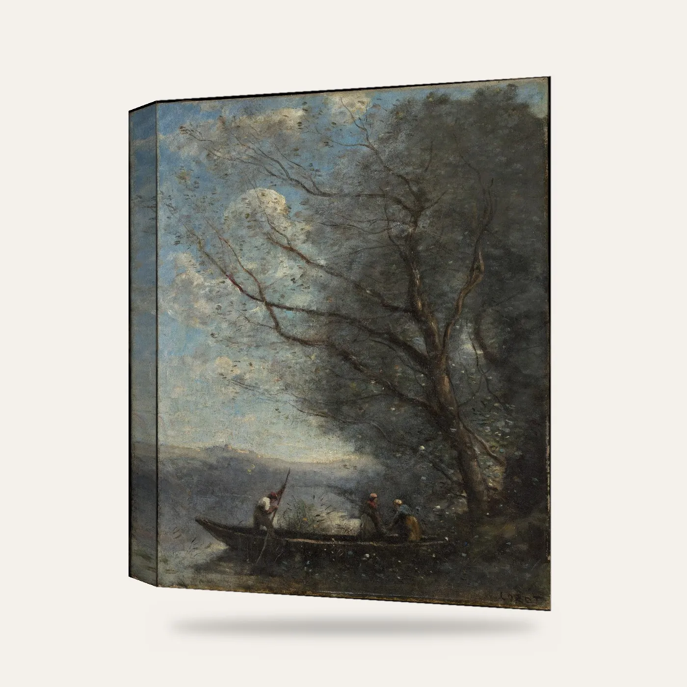 Camille Corot Kayıkçı Kanvas Tablo — 3 boyutlu görünüm