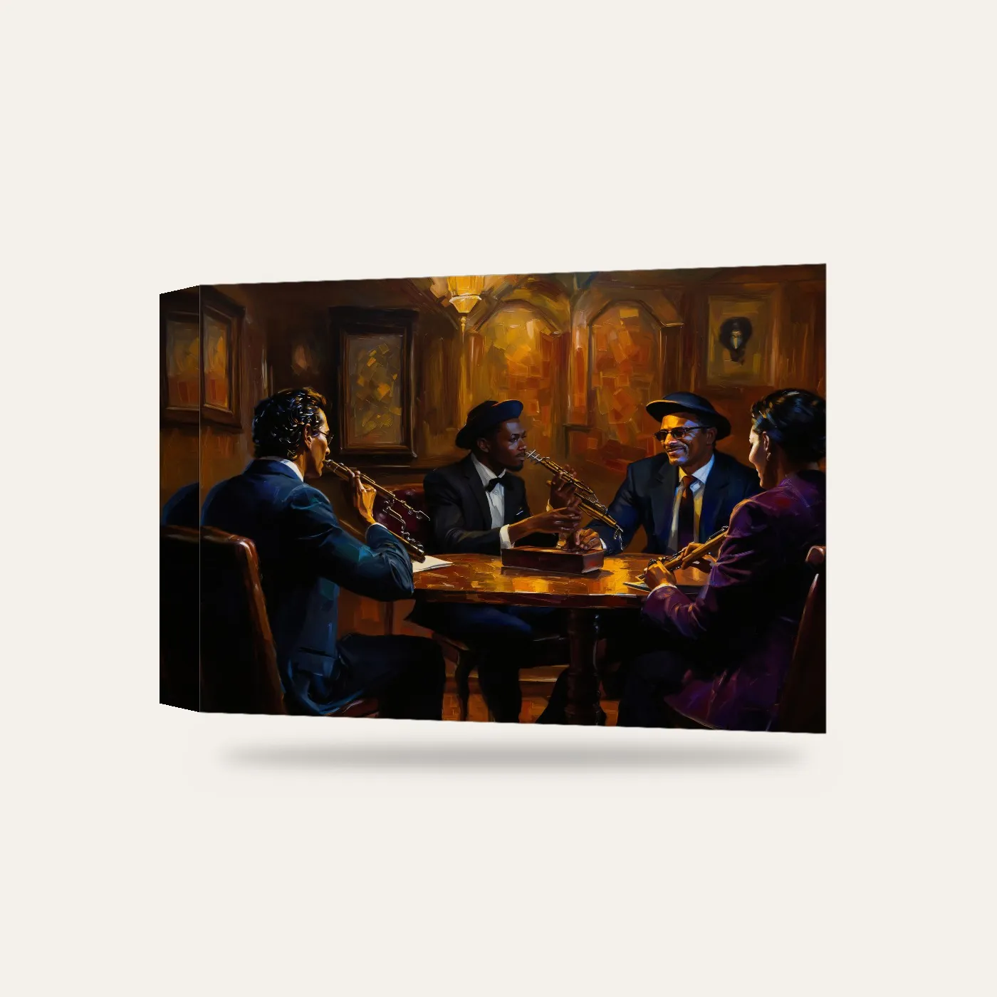 Caz Kanvas Tablo — 3 boyutlu görünüm