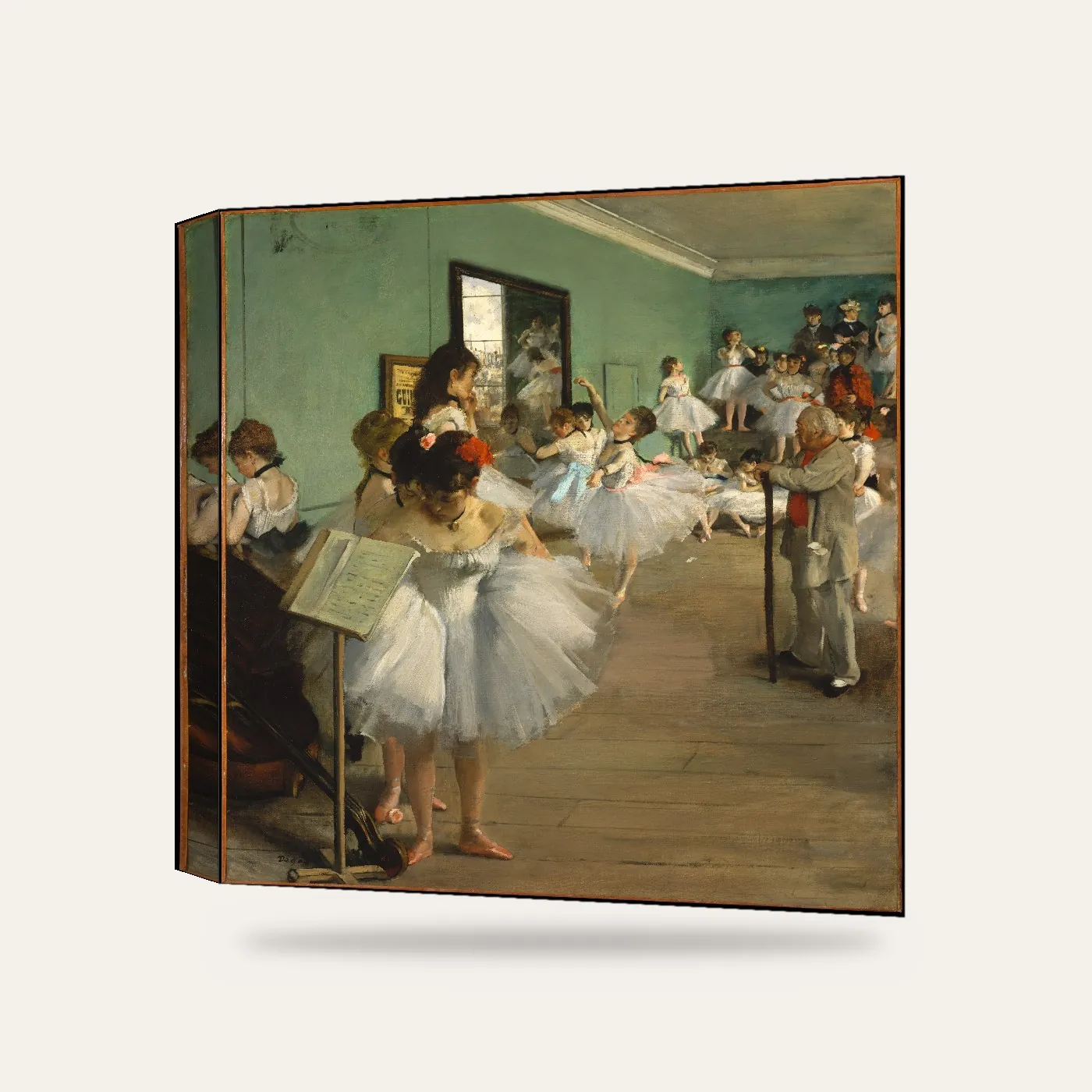 Degas Dans Dersi Kanvas Tablo — 3 boyutlu görünüm