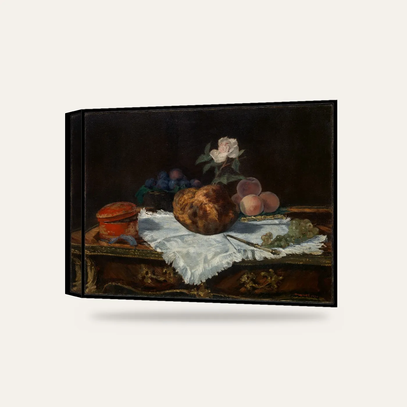 Edouard Manet Brioş Kanvas Tablo — 3 boyutlu görünüm