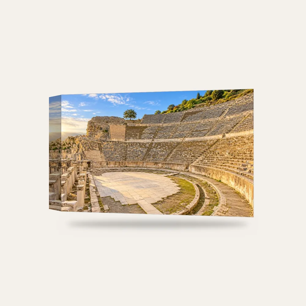Efes Antik Tiyatrosu Kanvas Tablo — 3 boyutlu görünüm