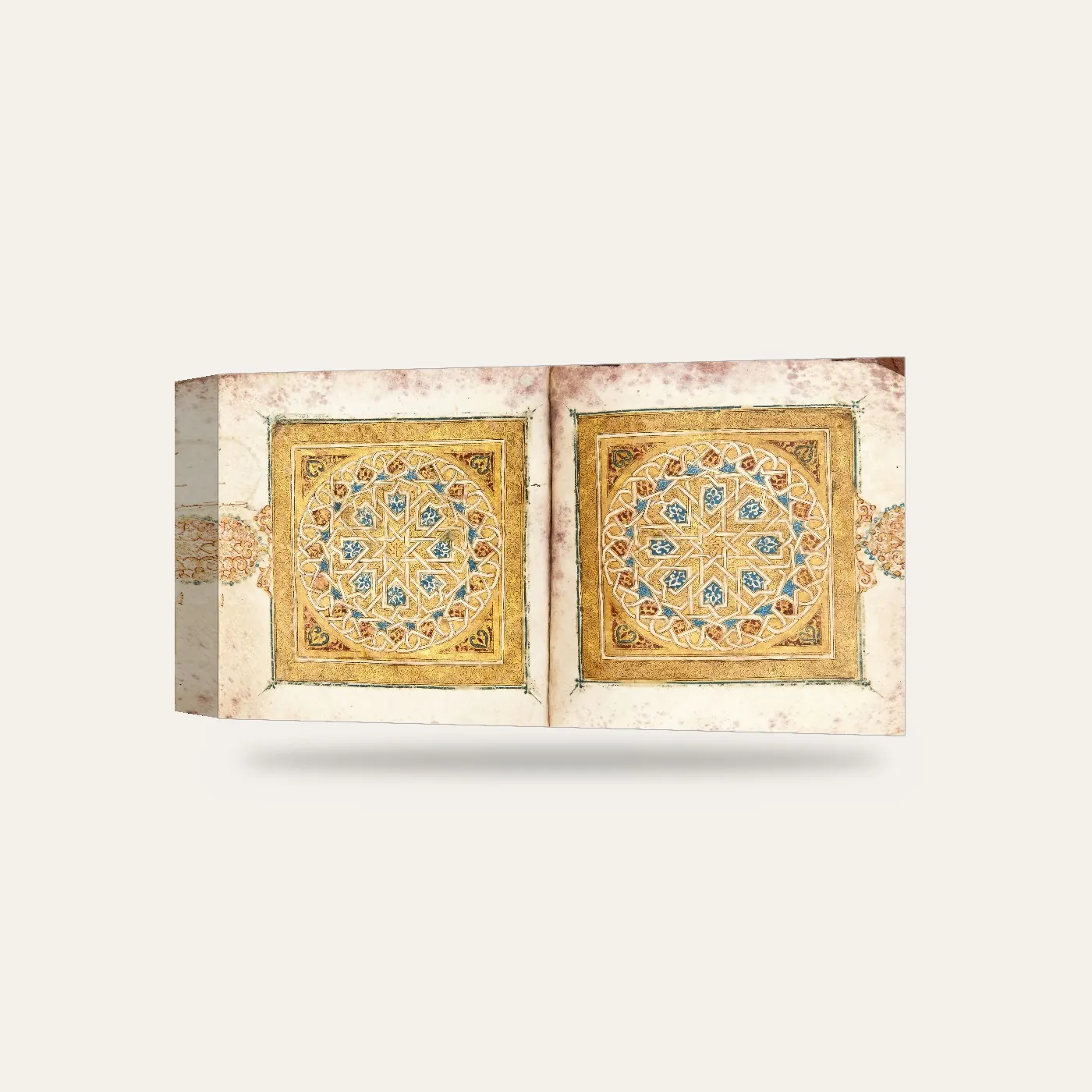 Endülüs Endülüs Mushafı Tezhibi II Kanvas Tablo — 3 boyutlu görünüm
