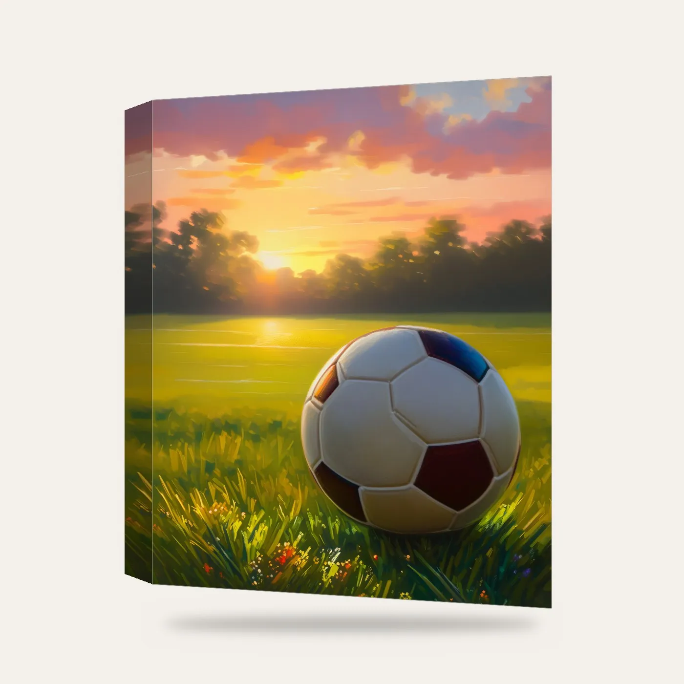Futbol Kanvas Tablo — 3 boyutlu görünüm