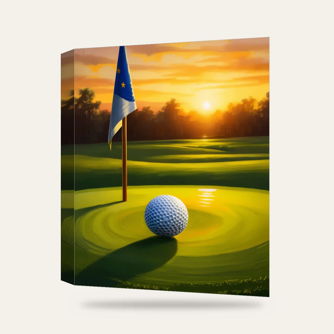 Golf Kanvas Tablo — 3 boyutlu görünüm