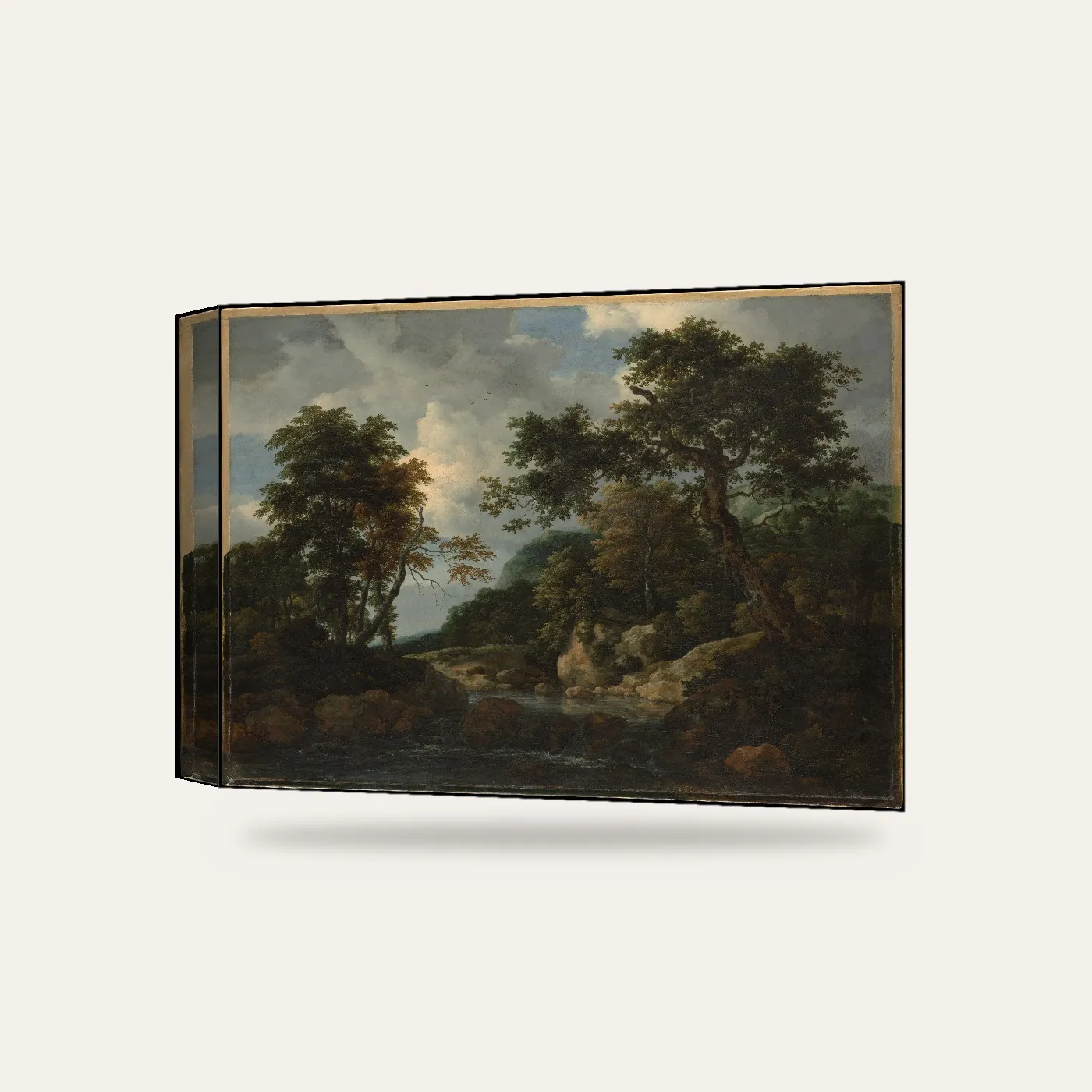 Jacob van Ruisdael Orman Deresi Kanvas Tablo — 3 boyutlu görünüm