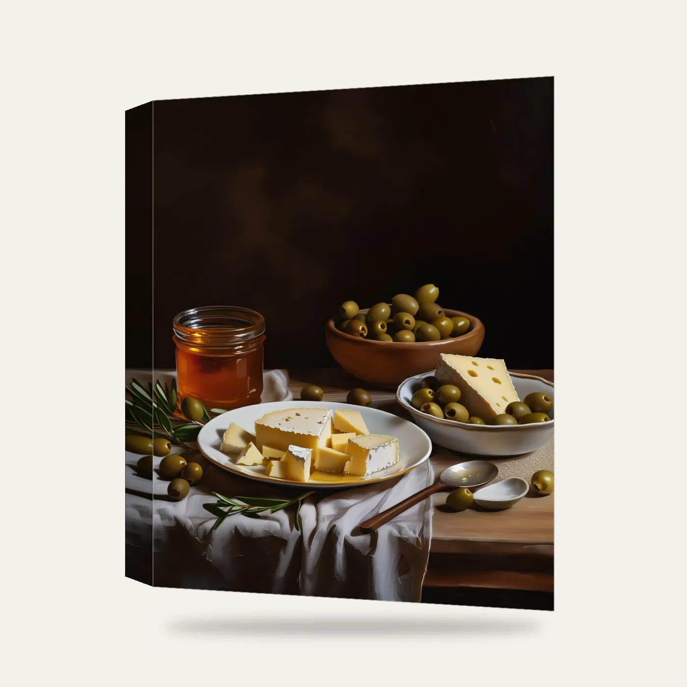 Kahvaltı Sofrası VI Kanvas Tablo — 3 boyutlu görünüm