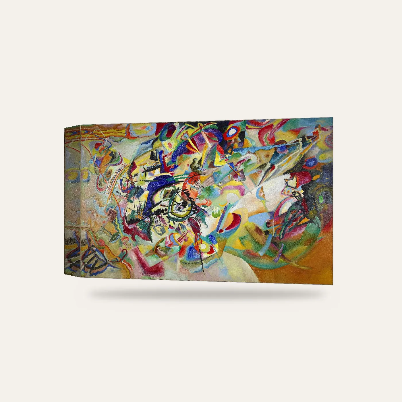 Kandinsky Kompozisyon VII Kanvas Tablo — 3 boyutlu görünüm