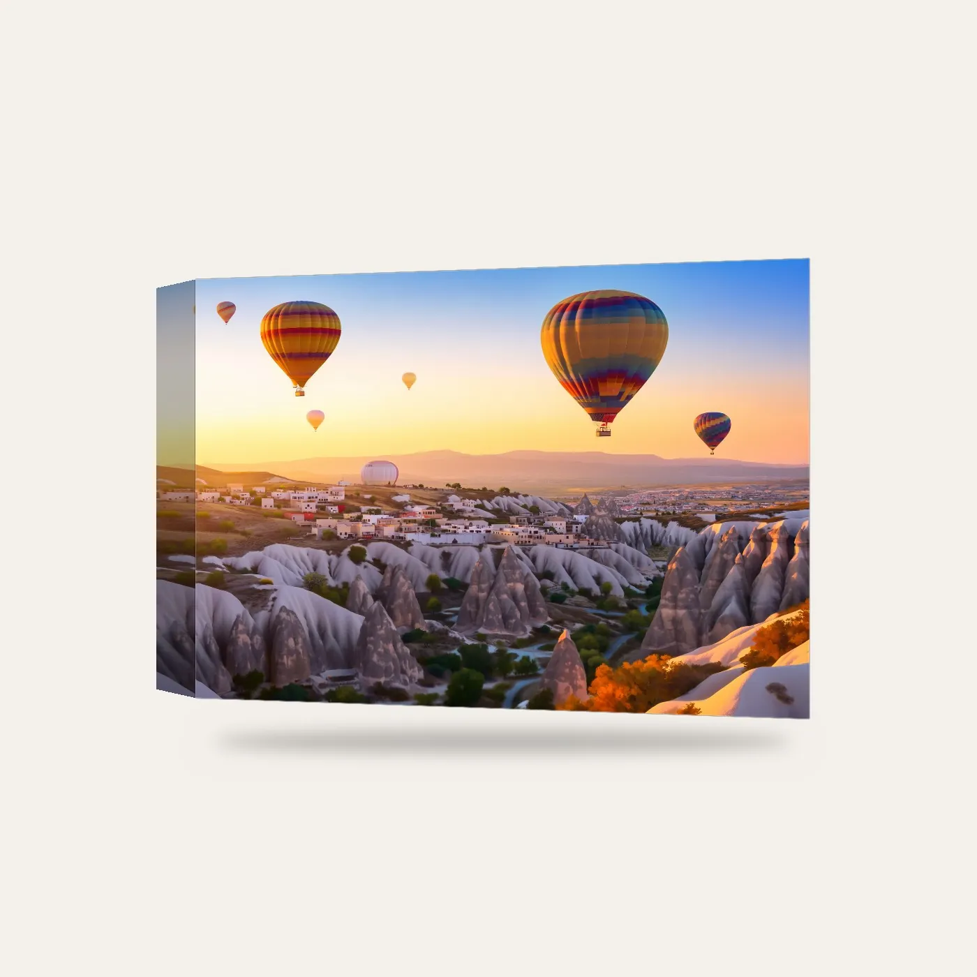 Kapadokya Balonları II Kanvas Tablo — 3 boyutlu görünüm