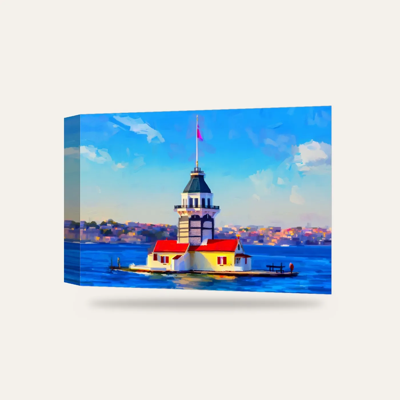 Kız Kulesi Kanvas Tablo — 3 boyutlu görünüm