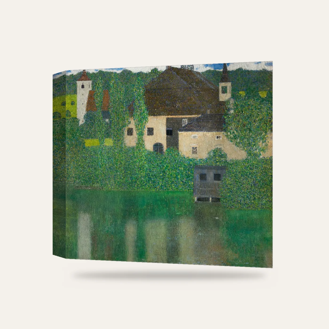 Klimt Attersee’de Kammer Şatosu Kanvas Tablo — 3 boyutlu görünüm