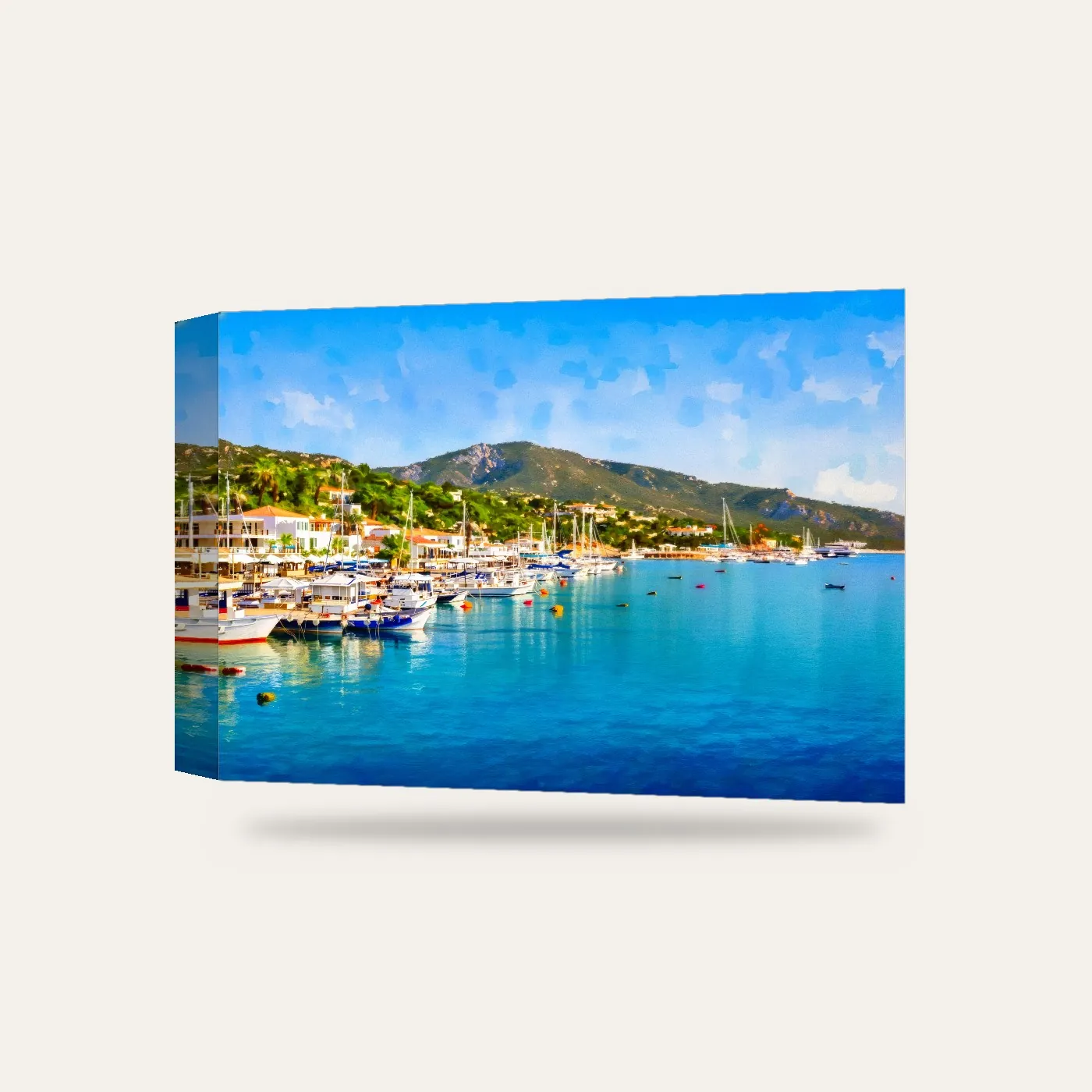 Kuşadası Limanı Kanvas Tablo — 3 boyutlu görünüm