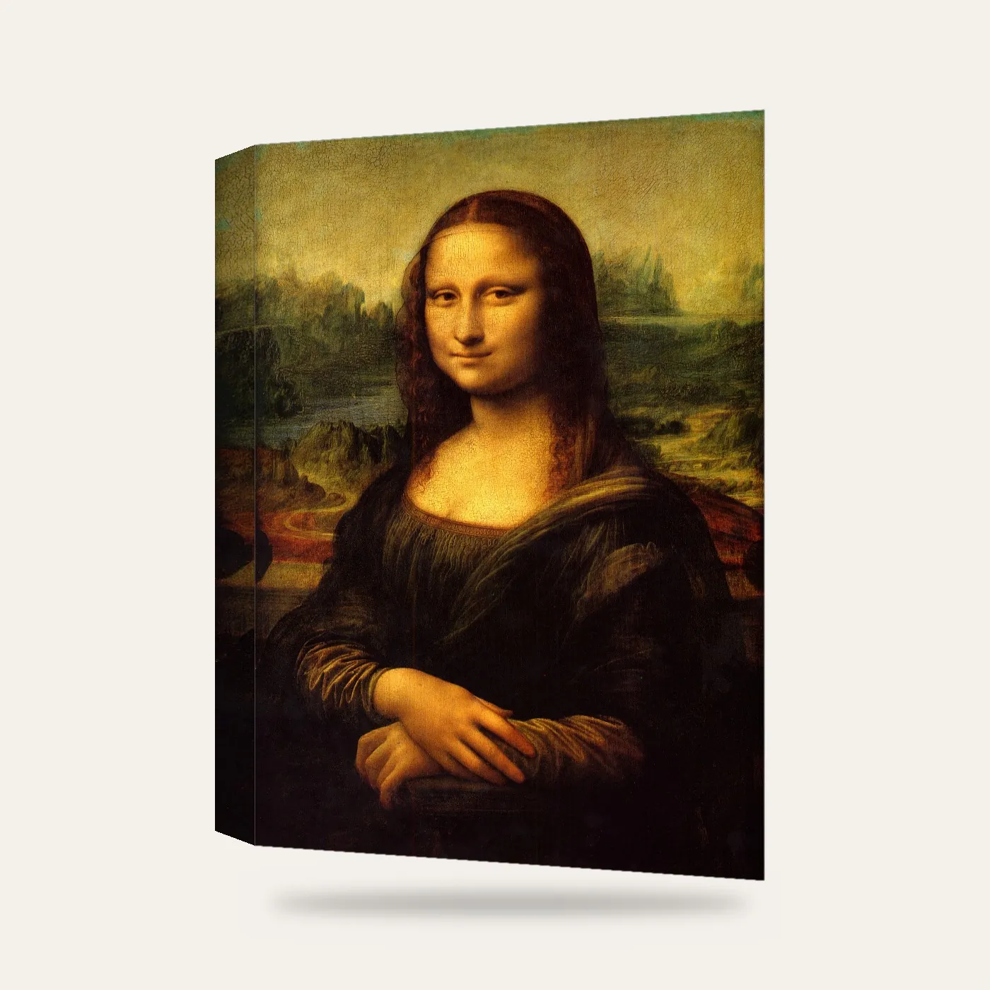 Leonardo da Vinci Mona Lisa Kanvas Tablo — 3 boyutlu görünüm