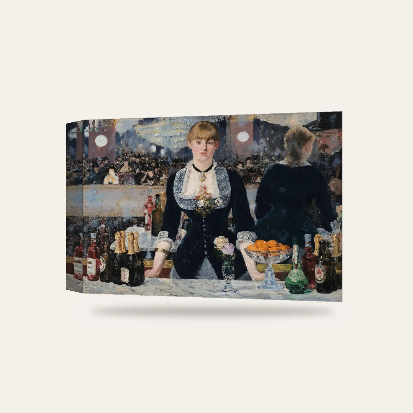 Manet Folies-Bergère’de Bir Bar Kanvas Tablo — 3 boyutlu görünüm