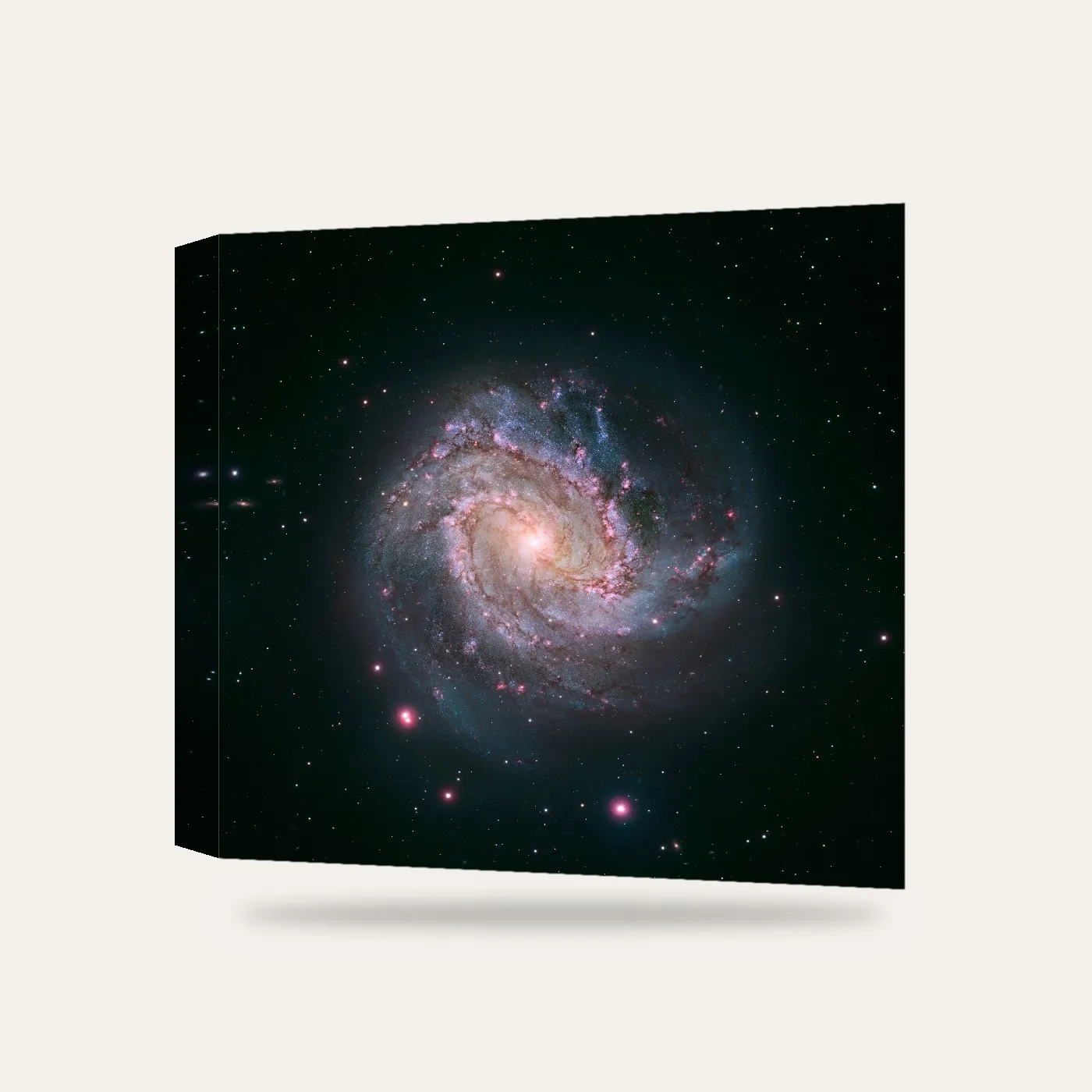 NASA Hubble M83 Sarmal Galaksisi Kanvas Tablo — 3 boyutlu görünüm