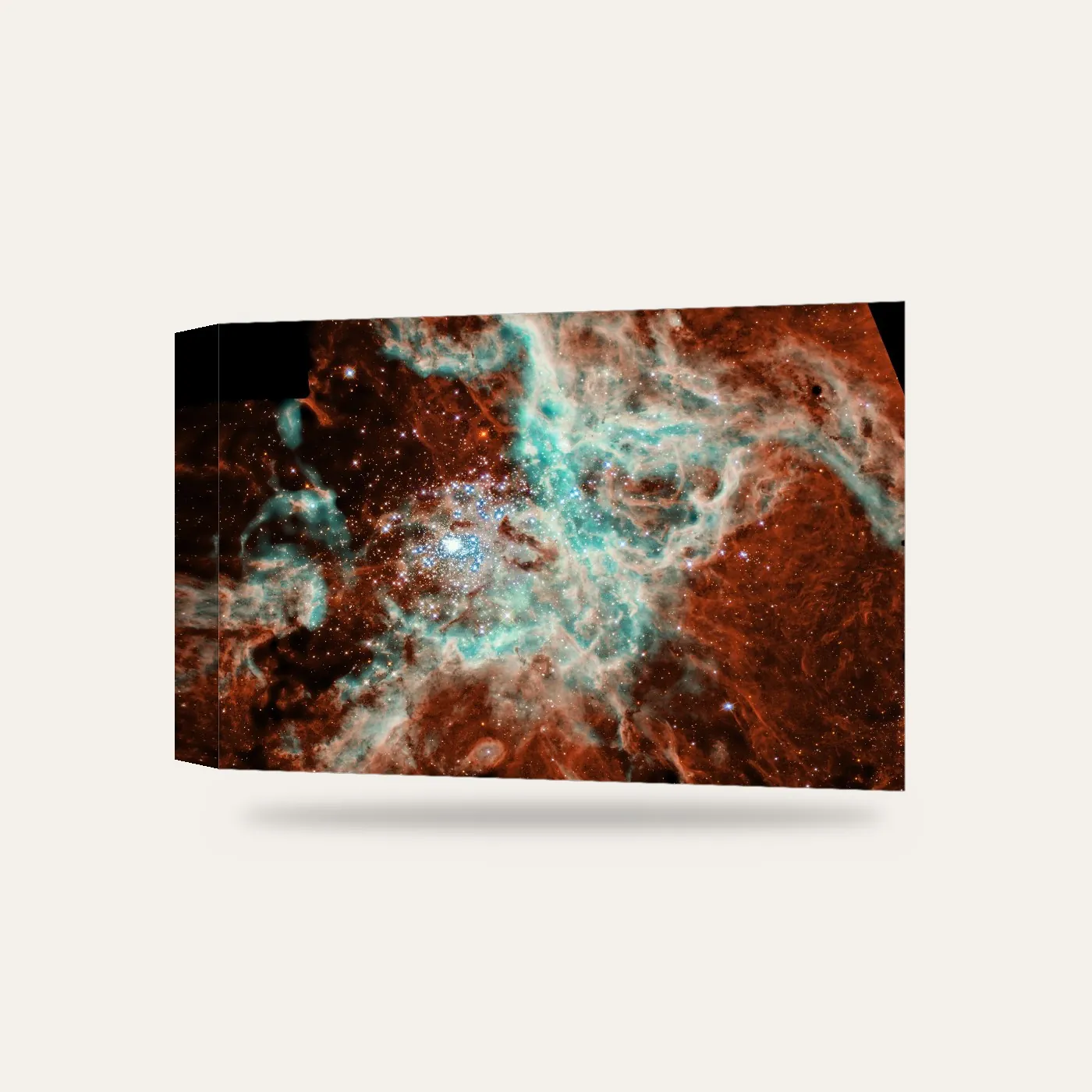 NASA Spitzer Doradus Bulutsusu Kanvas Tablo — 3 boyutlu görünüm