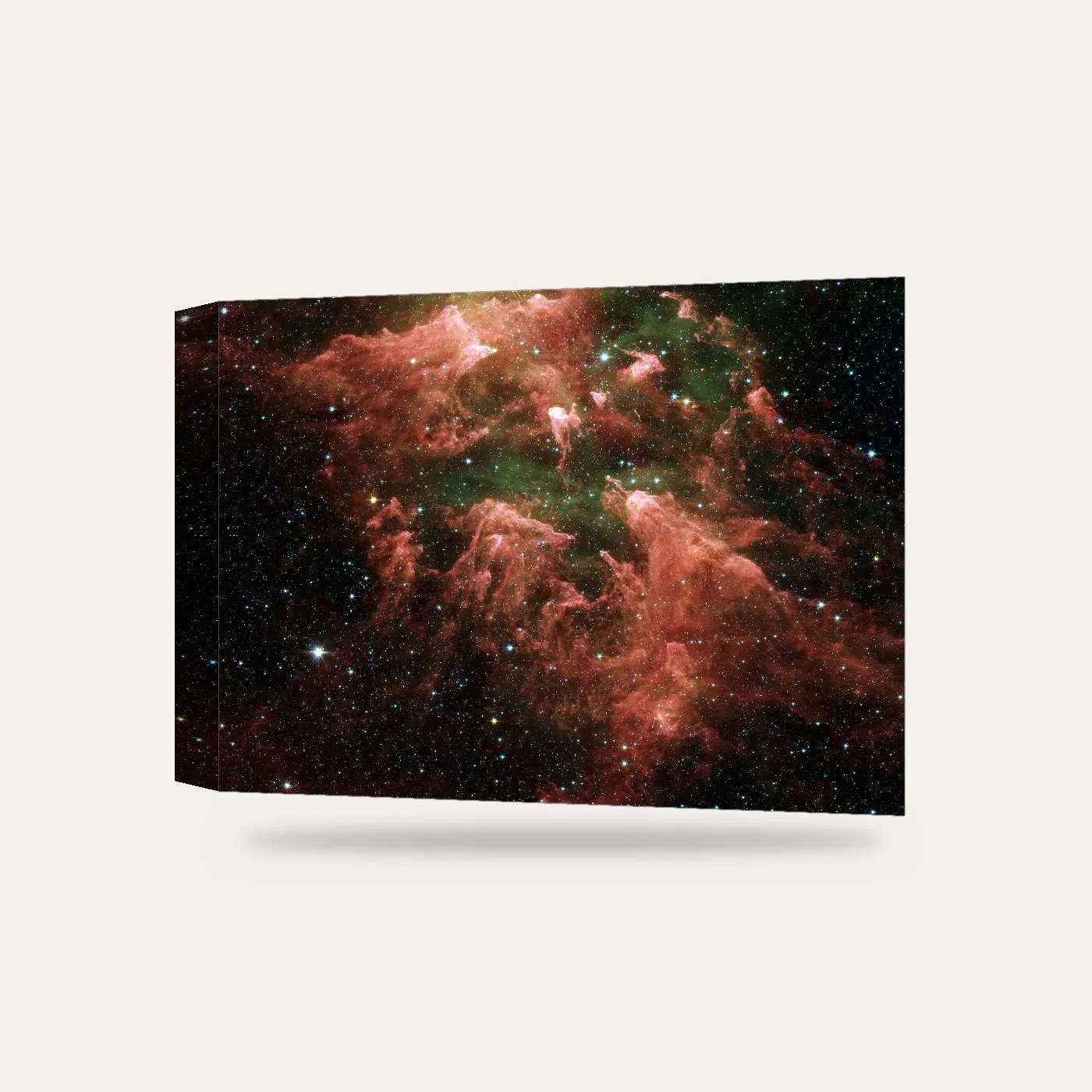 NASA Spitzer Eta Karina Sütunları Kanvas Tablo — 3 boyutlu görünüm