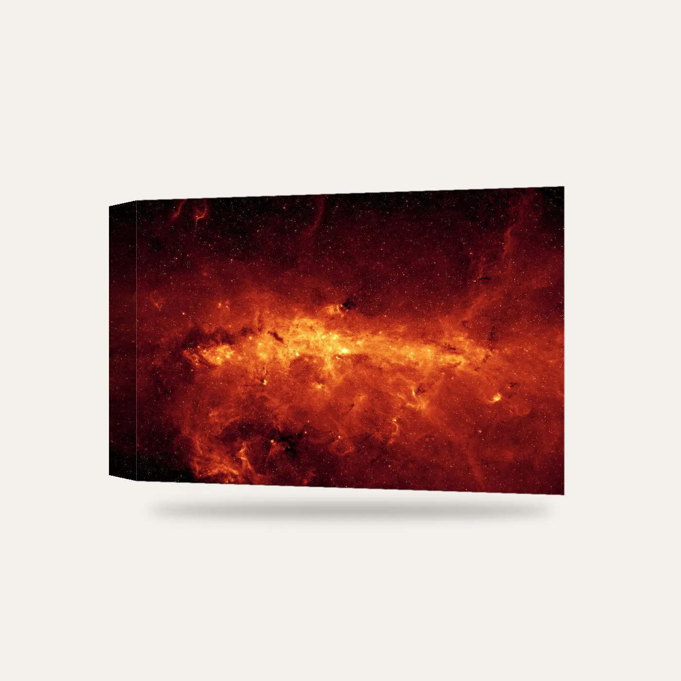 NASA Spitzer Samanyolu Merkezi Kanvas Tablo — 3 boyutlu görünüm