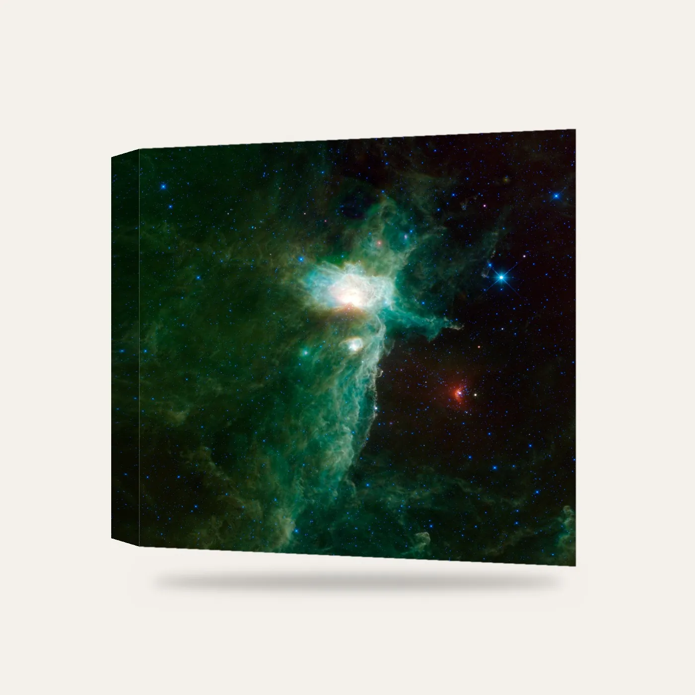 NASA WISE Alev Bulutsusu Kanvas Tablo — 3 boyutlu görünüm