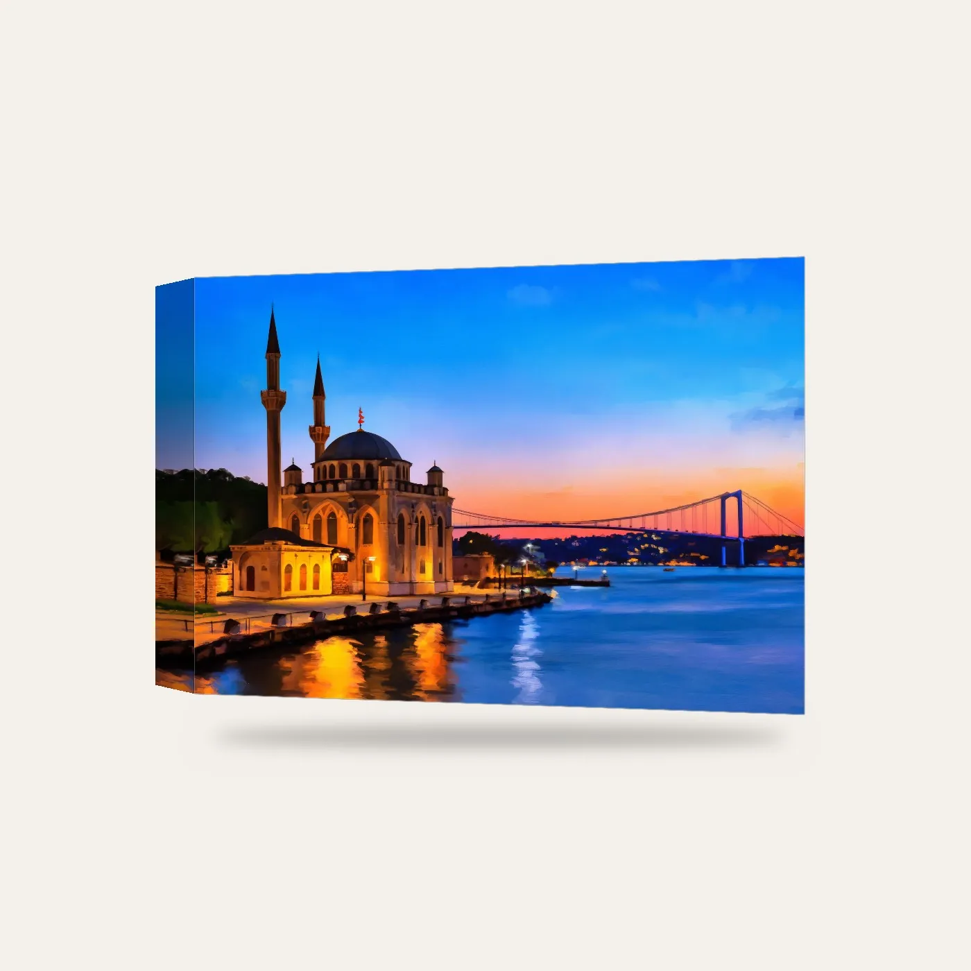 Ortaköy Camii VI Kanvas Tablo — 3 boyutlu görünüm
