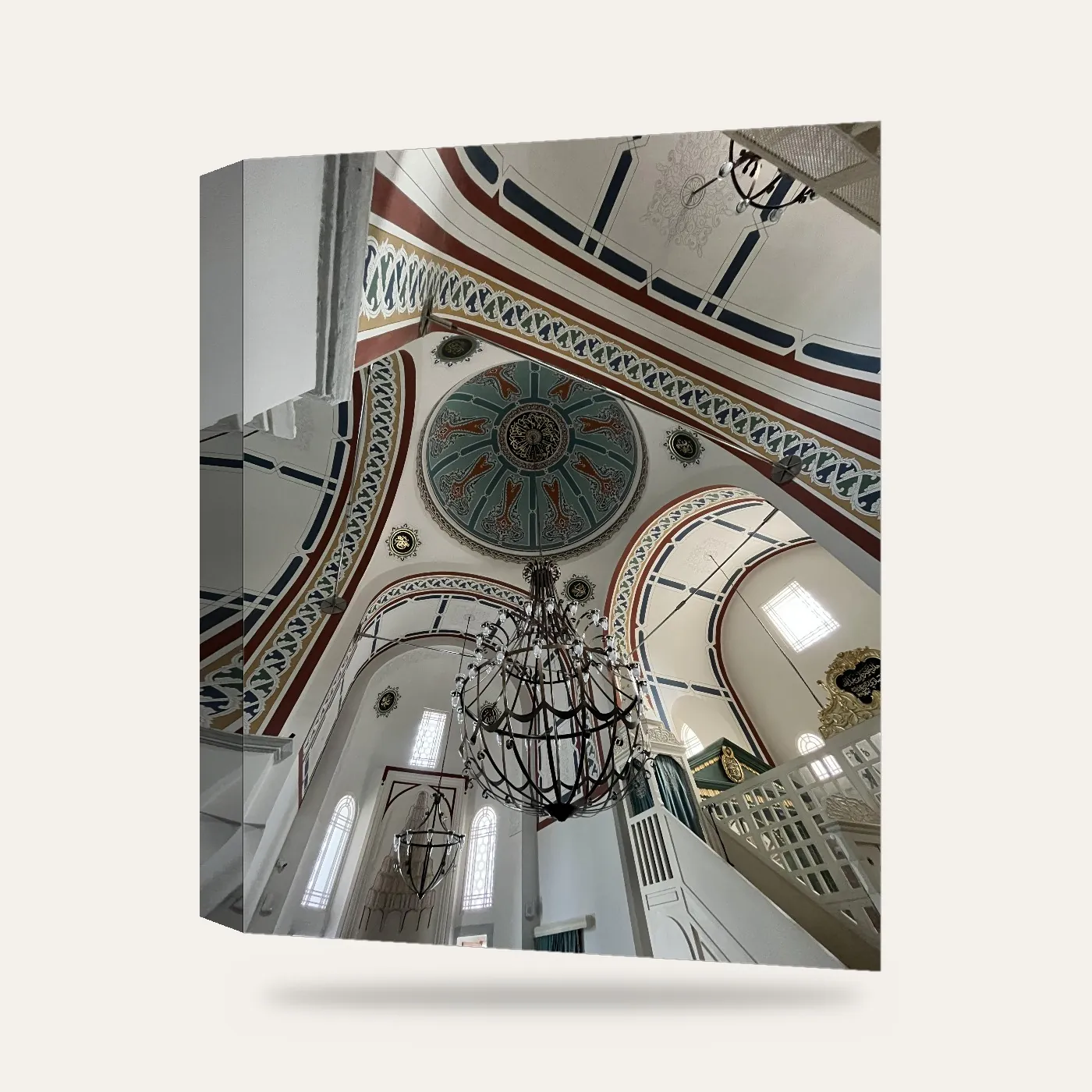 Osmanlı Mustafa Atik Paşa Camii İç Mekânı Kanvas Tablo — 3 boyutlu görünüm