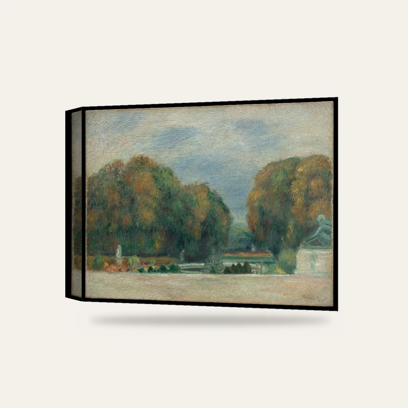 Renoir Versailles Bahçeleri Kanvas Tablo — 3 boyutlu görünüm