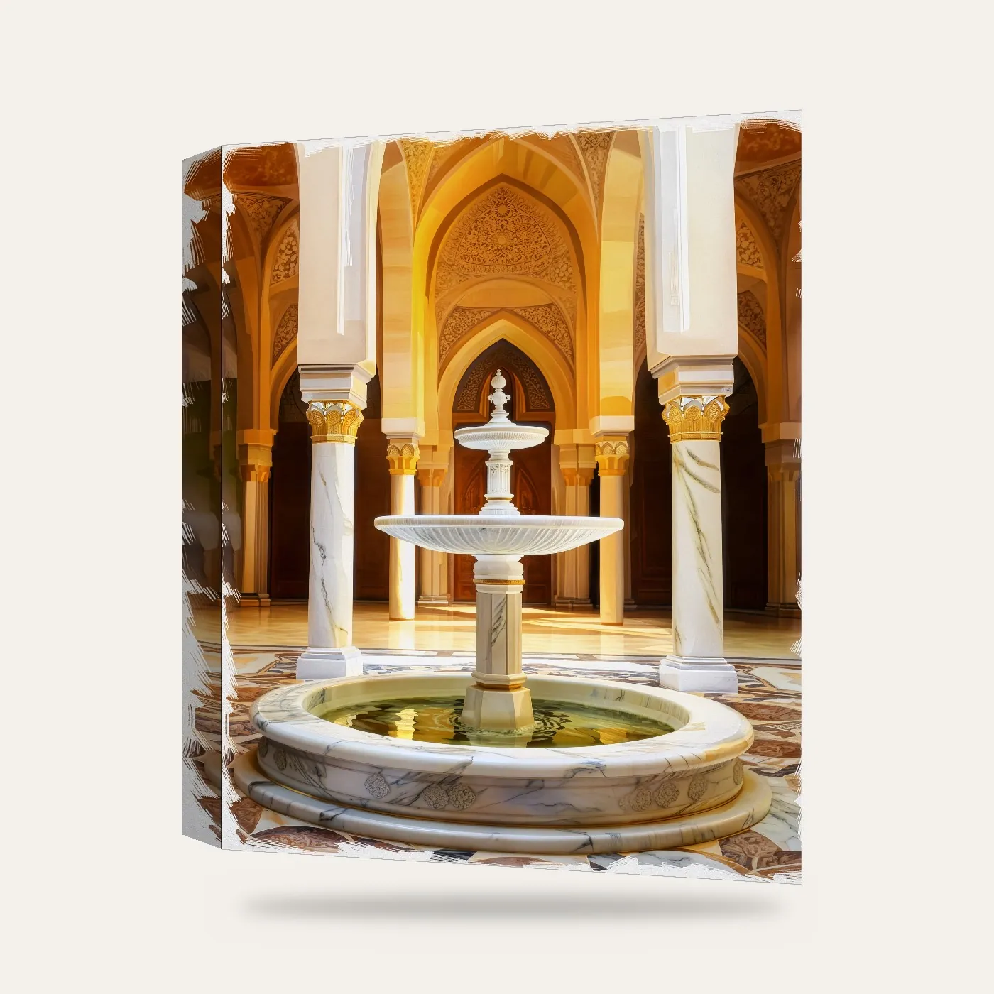 Şadırvan II Kanvas Tablo — 3 boyutlu görünüm
