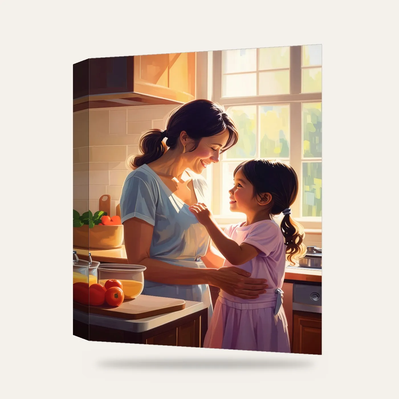 Teşekkürler Anne Kanvas Tablo — 3 boyutlu görünüm