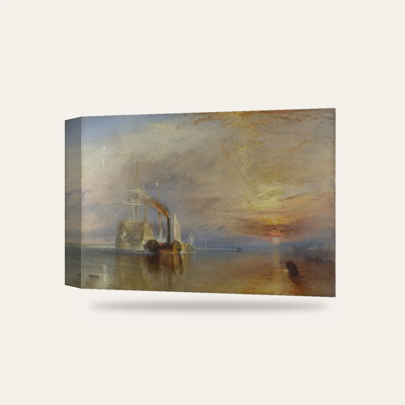 Turner Savaşan Temeraire Kanvas Tablo — 3 boyutlu görünüm