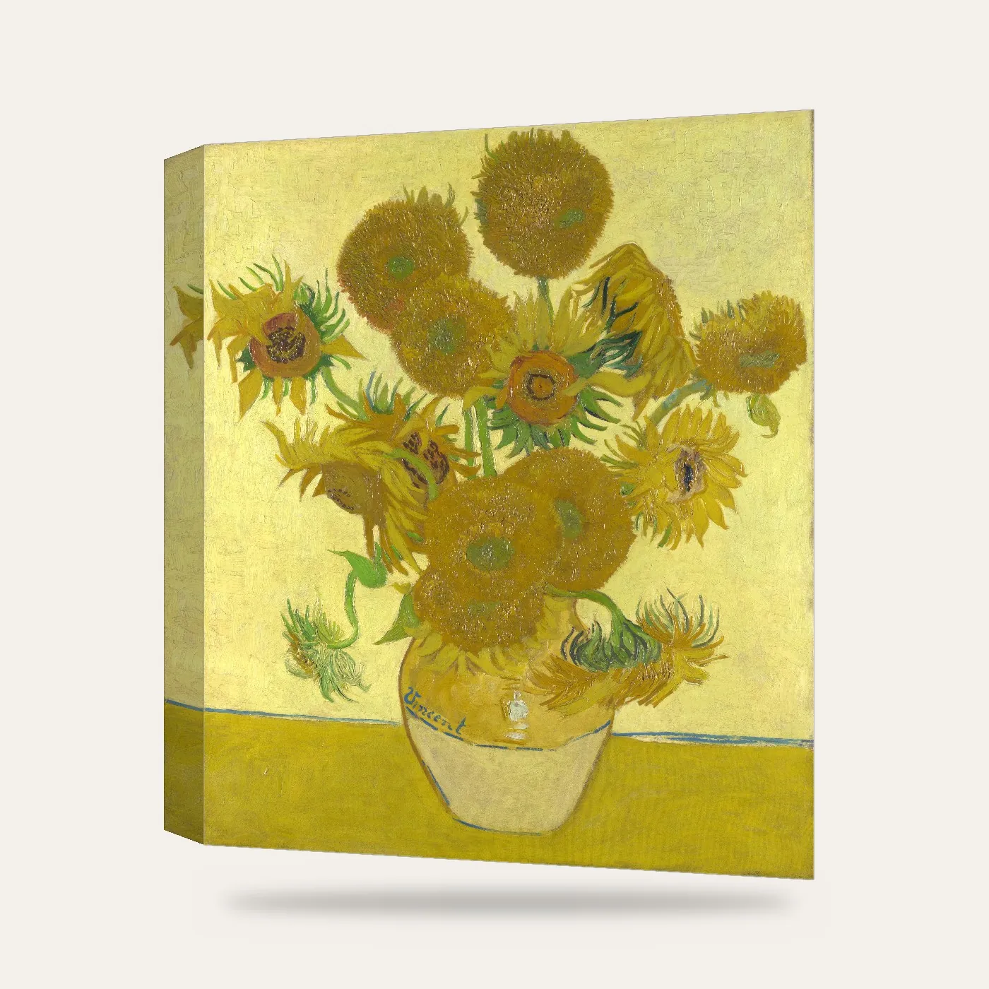Van Gogh Ayçiçekleri Kanvas Tablo — 3 boyutlu görünüm