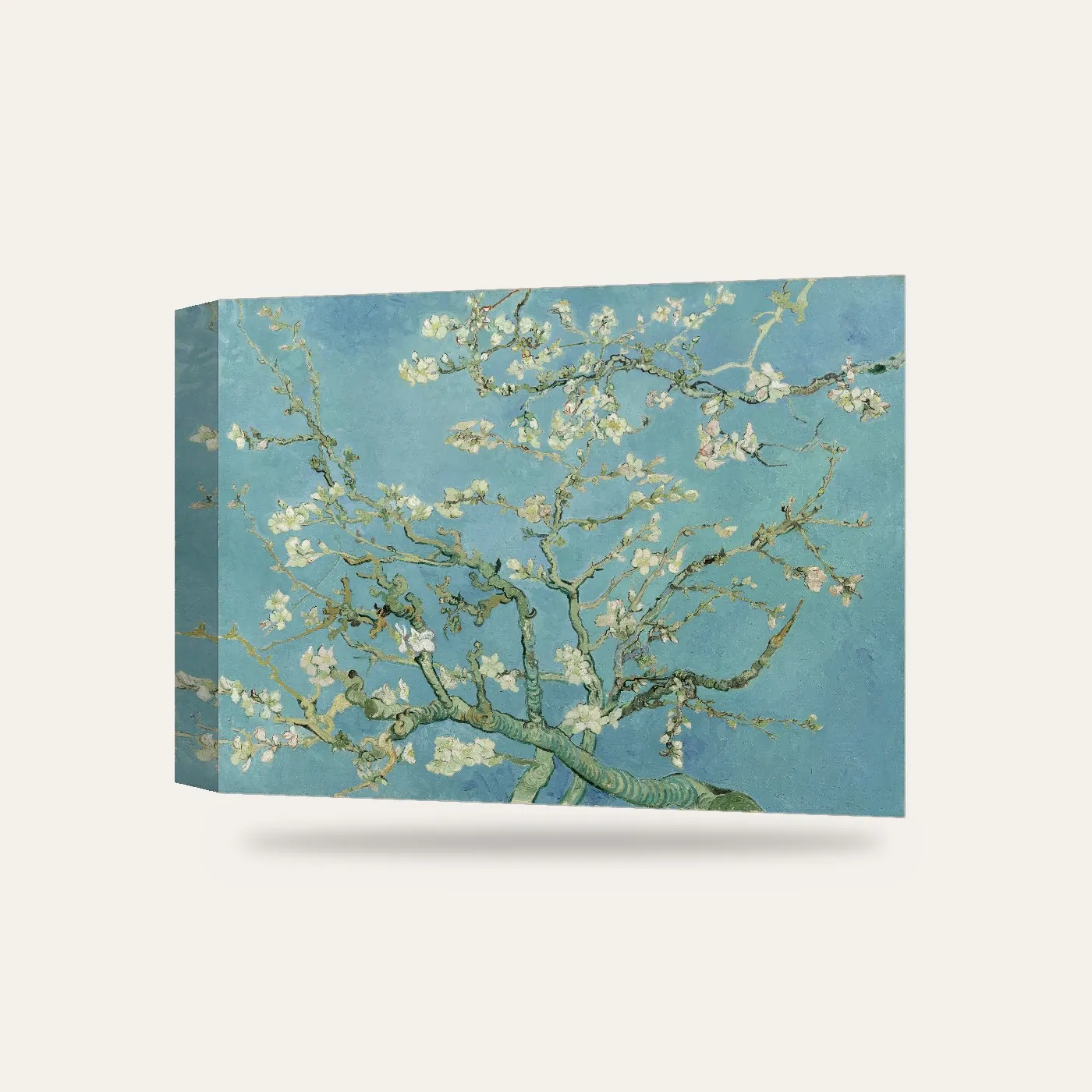 Van Gogh Badem Çiçekleri Kanvas Tablo — 3 boyutlu görünüm