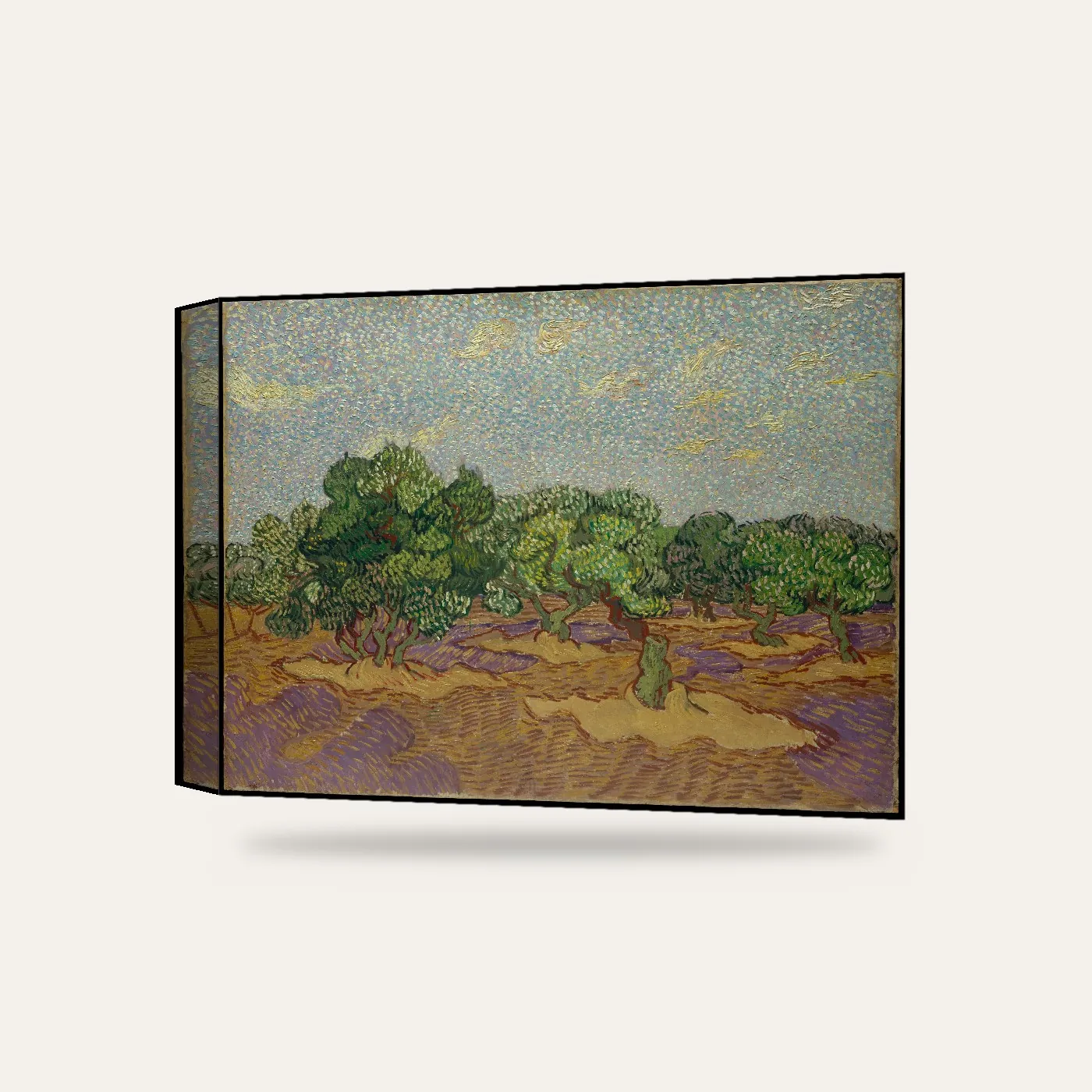 Van Gogh Zeytin Ağaçları Kanvas Tablo — 3 boyutlu görünüm