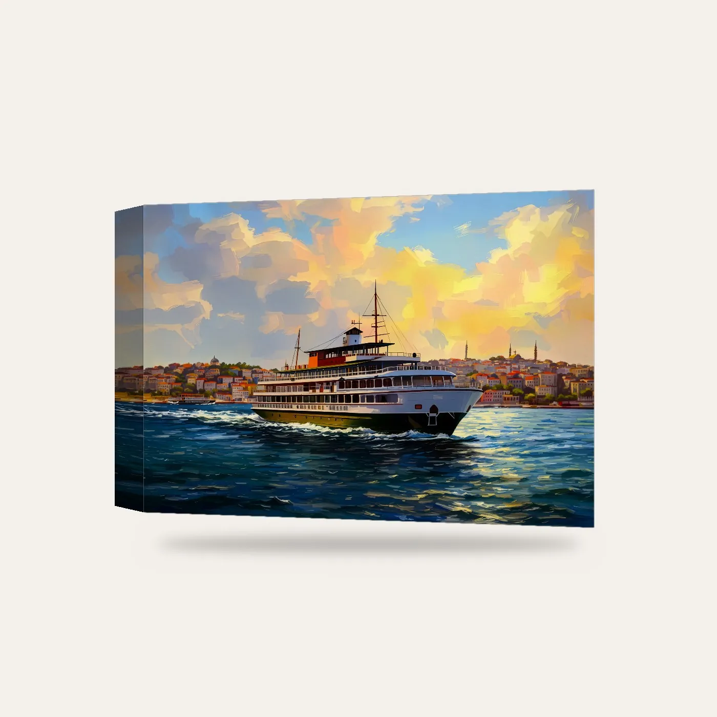 Vapur Kanvas Tablo — 3 boyutlu görünüm